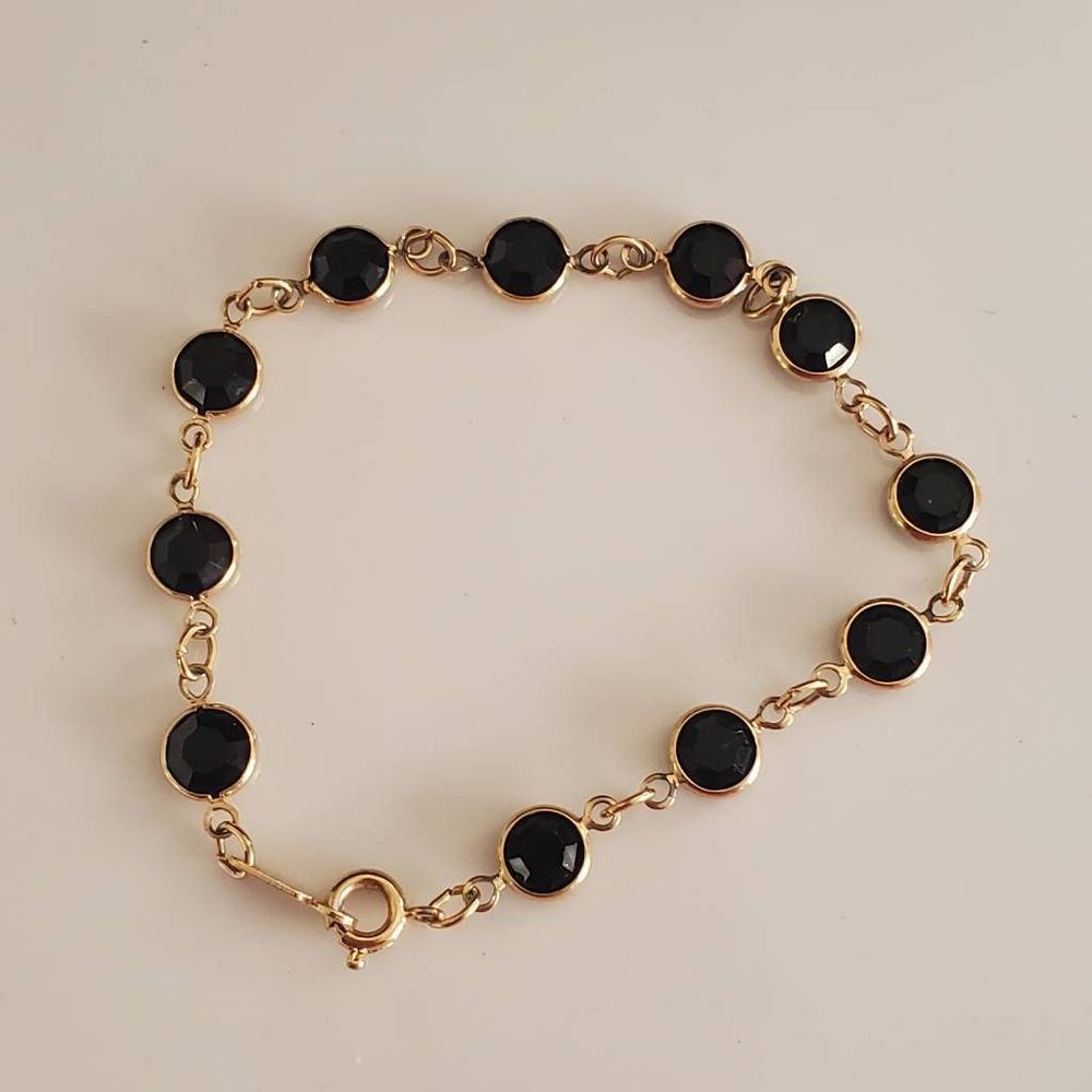 Swarovski Black and Gold Bracelet